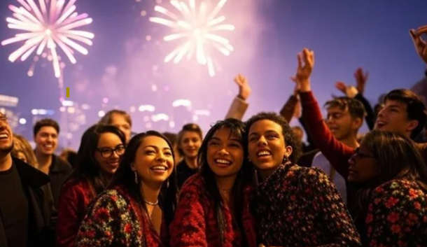 New Year Celebrations: Crowds Flock to Connaught Place and India Gate