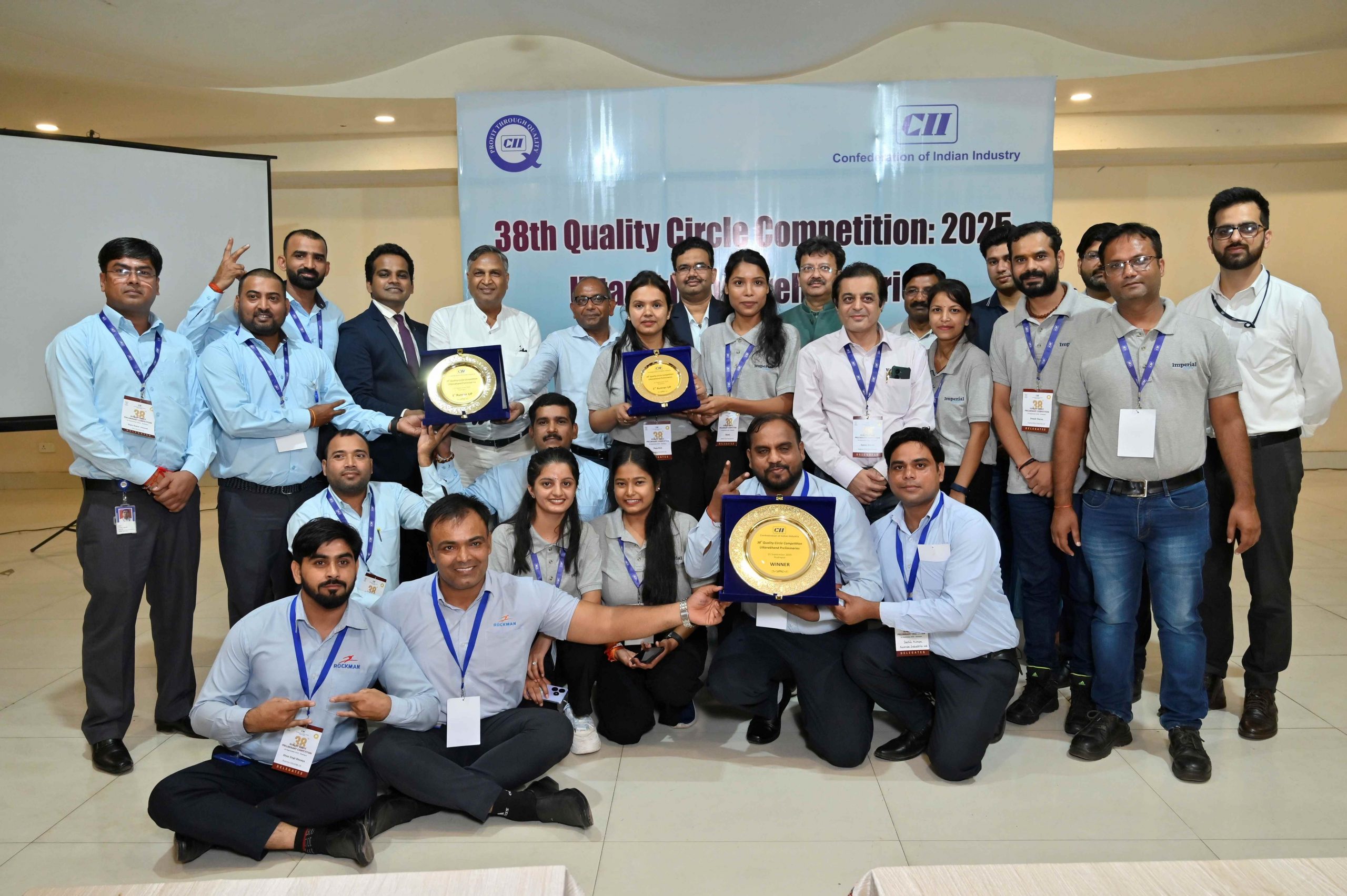 Rockman Industries lift Winner’s Trophy at CII’s 38th Quality Circle Competition