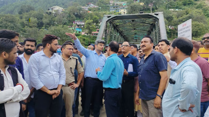 Central Team Inspects Tharali, Conducts Aerial Survey of Disaster-Hit Areas