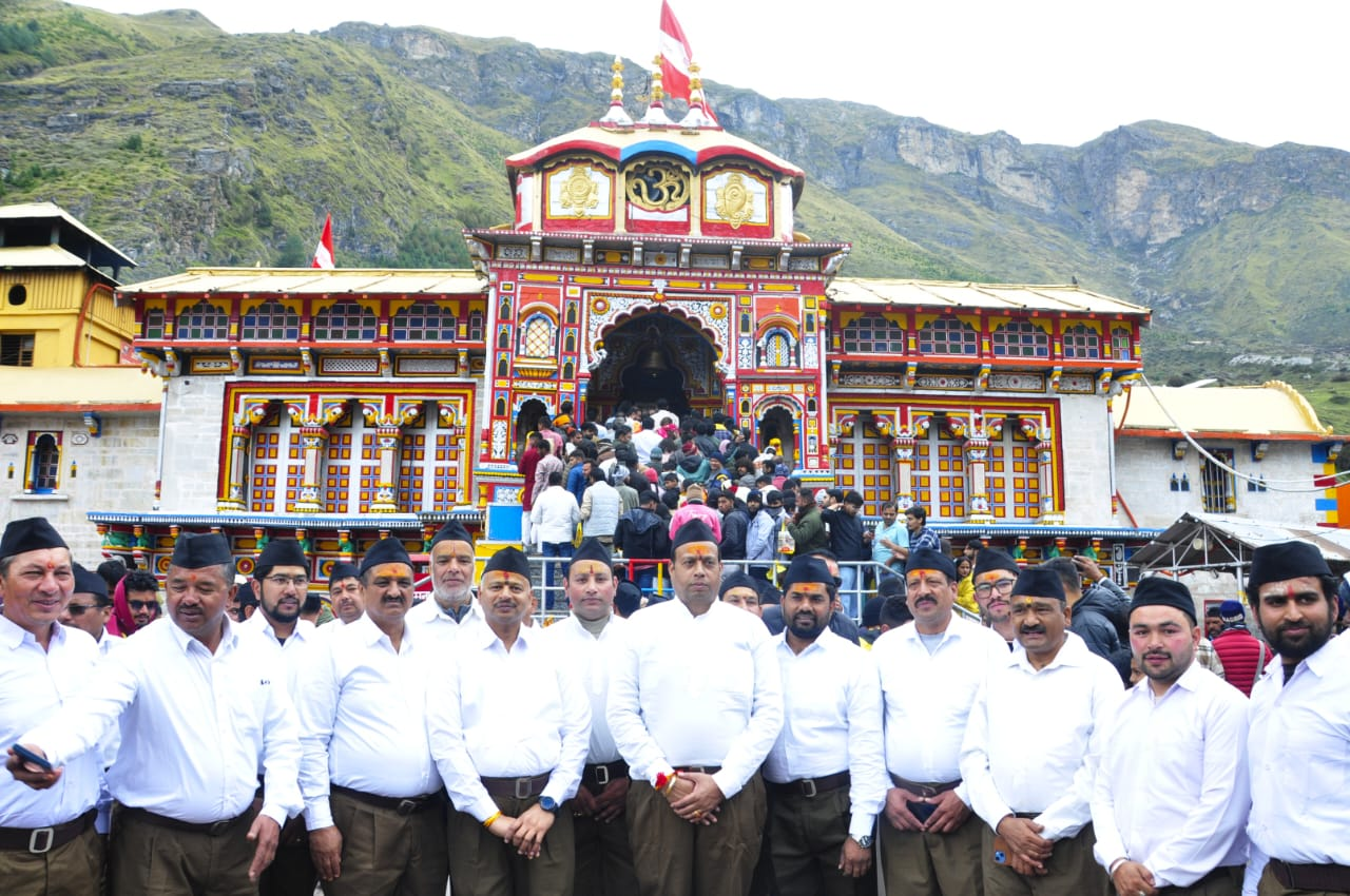 RSS observes centenary with ‘Path Sanchalan’ in Badrinath