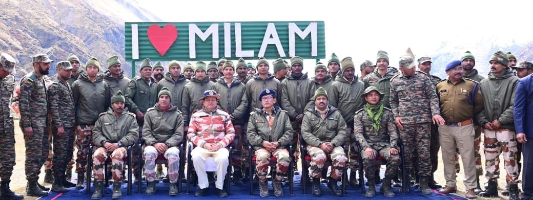 Dhami visits Milam border village and interacts with ITBP jawans, announces new projects