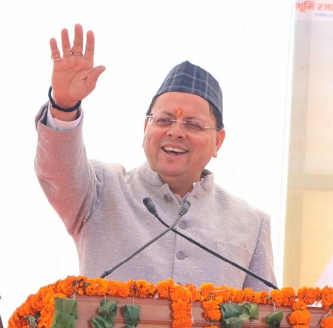 Dhami inaugurates, lays foundation for projects worth Rs 142.25-crores