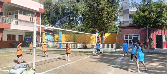 2 matches held at Inter School Senior Girls’ Volleyball Tournament in Heritage School