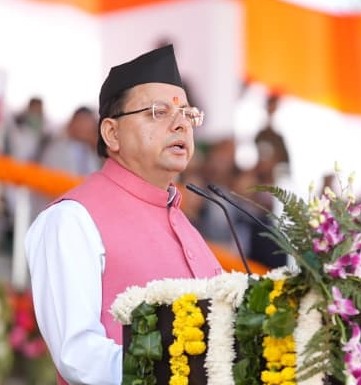 Dhami announces new land survey, cyber-crime centre and farm fencing policy