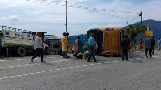 Chardham Pilgrims’ Bus Overturns in Tehri, Five Injured on Gangotri-Kedarnath Route